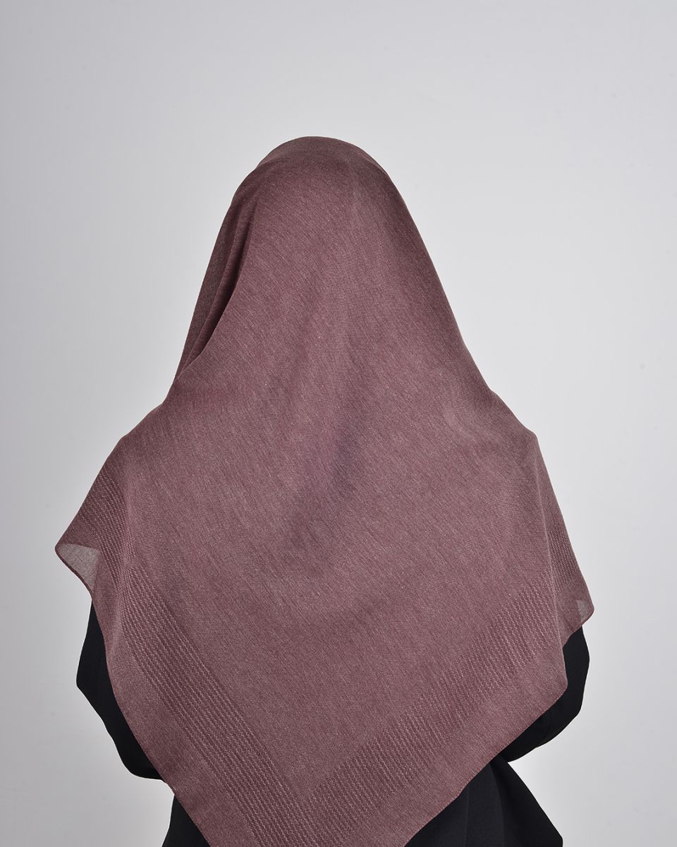 Pamuklu 120cm x 120cm Eşarp Düz Kızıl