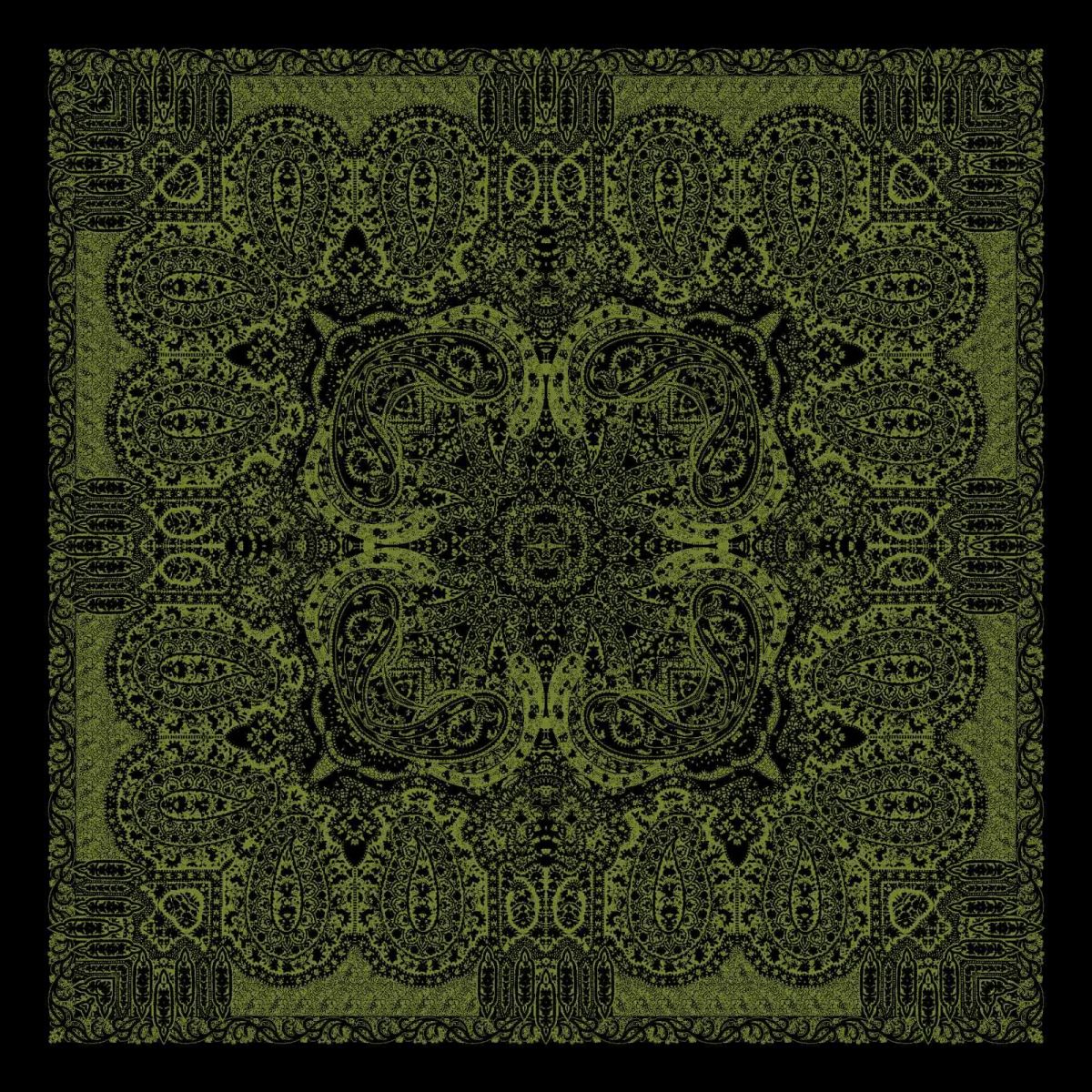 Pamuklu 120cm x 120cm Eşarp - Enderun Siyah Zeytin Yeşili