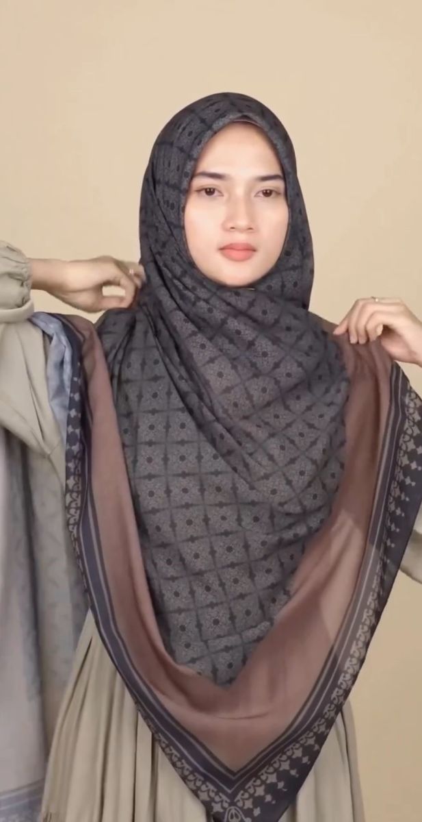 Pamuklu 140cm x 140cm Şal Eşarp - Antrasit