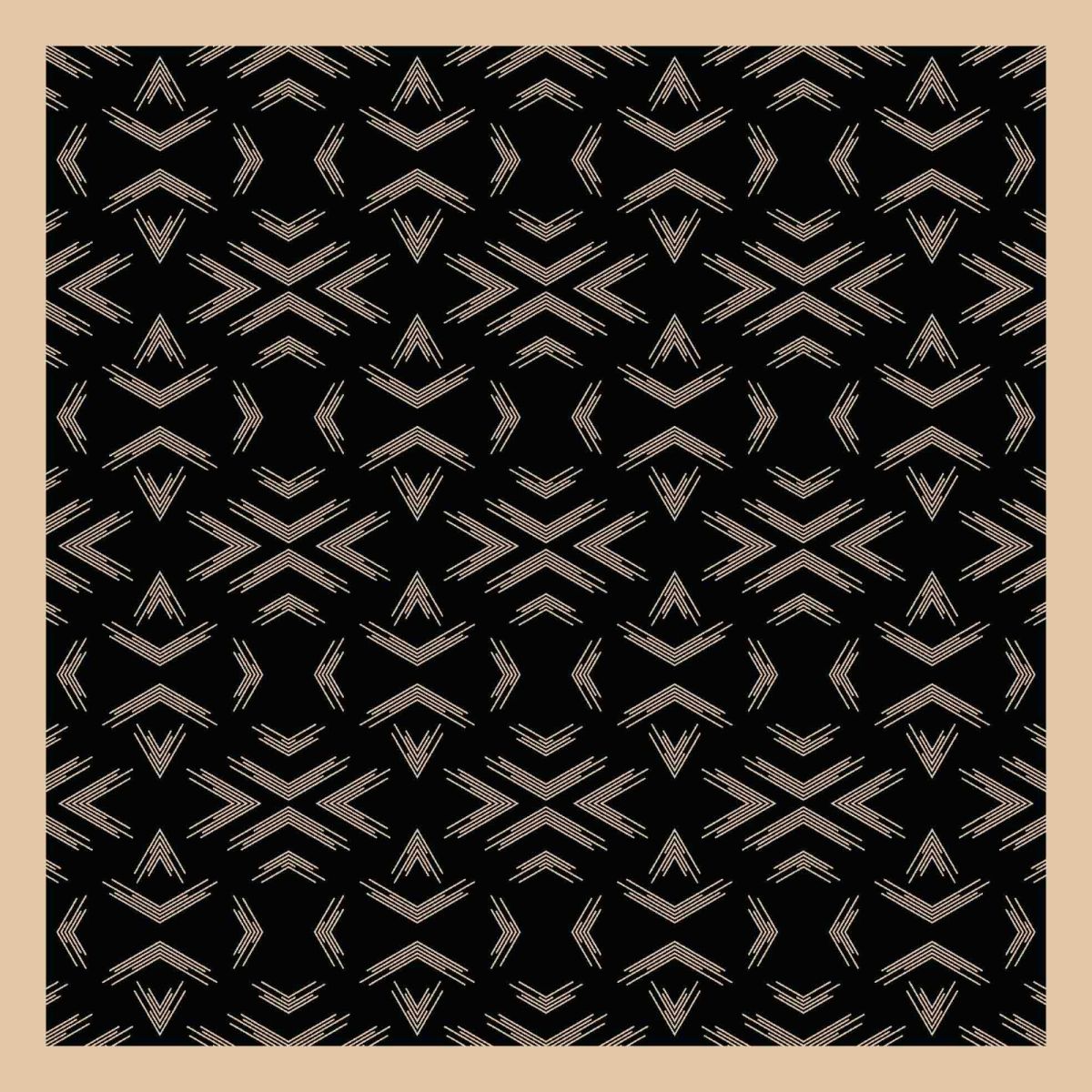 Pamuklu 140cm x 140cm Şal Eşarp - Ok Desen