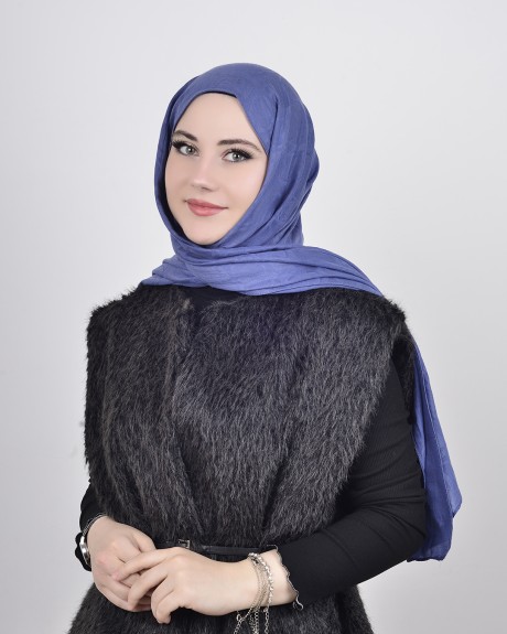  - Ramy Pamuk Şal İndigo