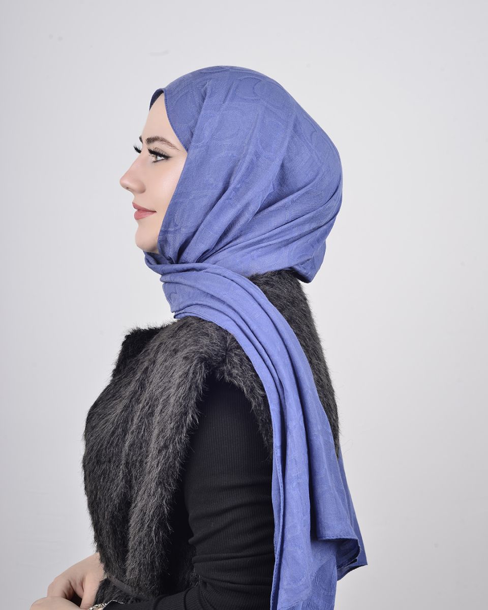 Ramy Pamuk Şal İndigo