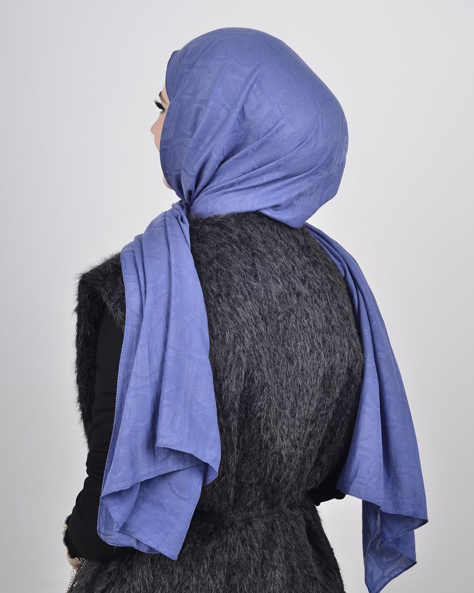 Ramy Pamuk Şal İndigo