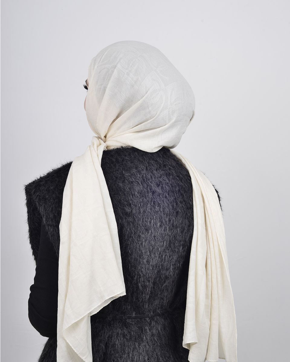 Ramy Pamuk Şal Krem