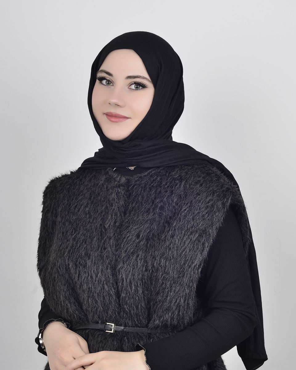 Ramy Pamuk Şal Siyah