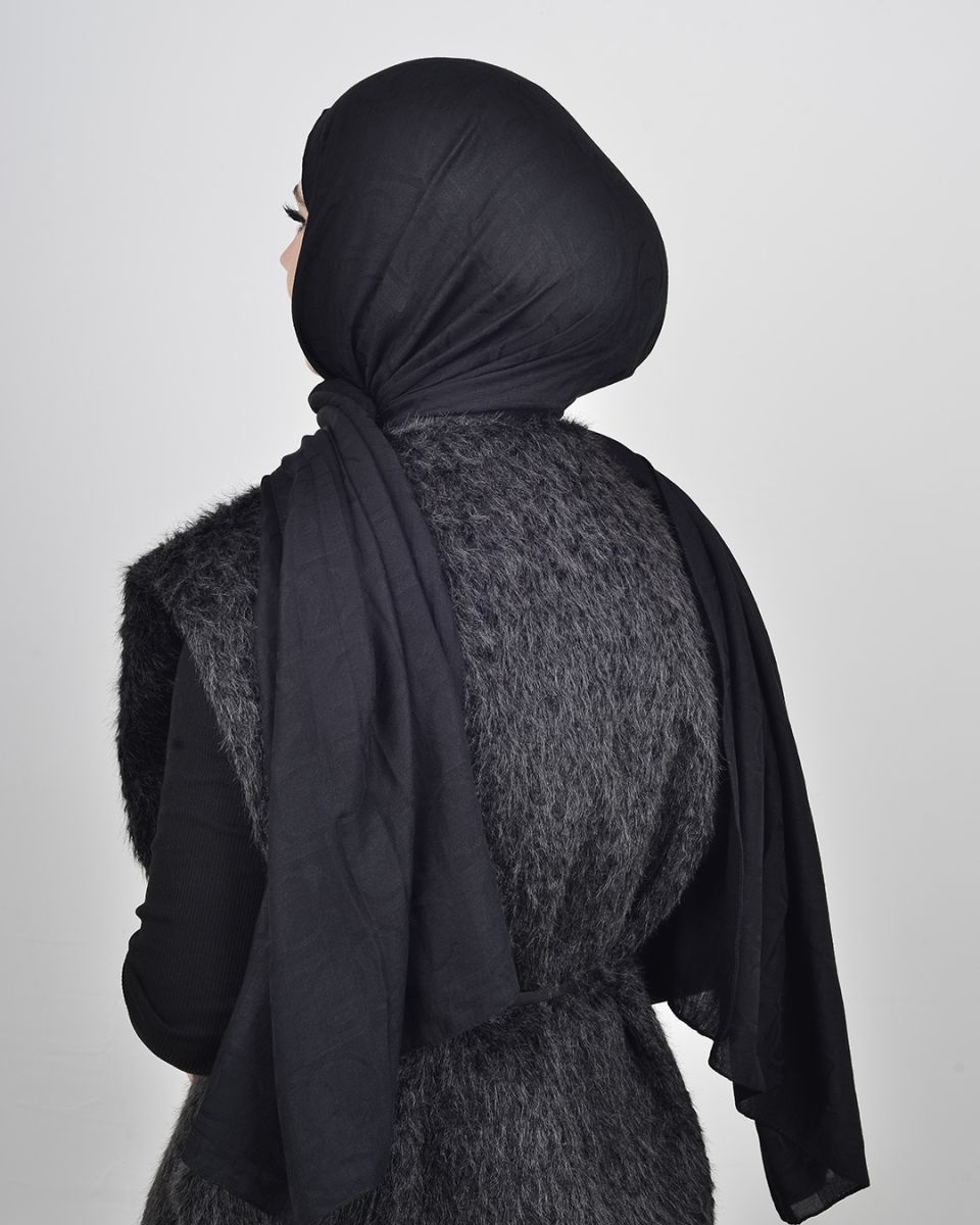 Ramy Pamuk Şal Siyah