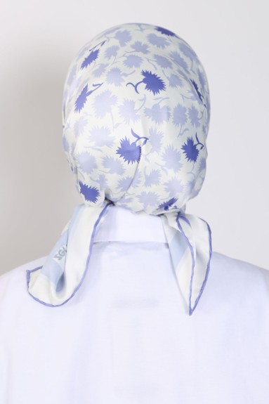 Retro Eşarp - Lila - 2