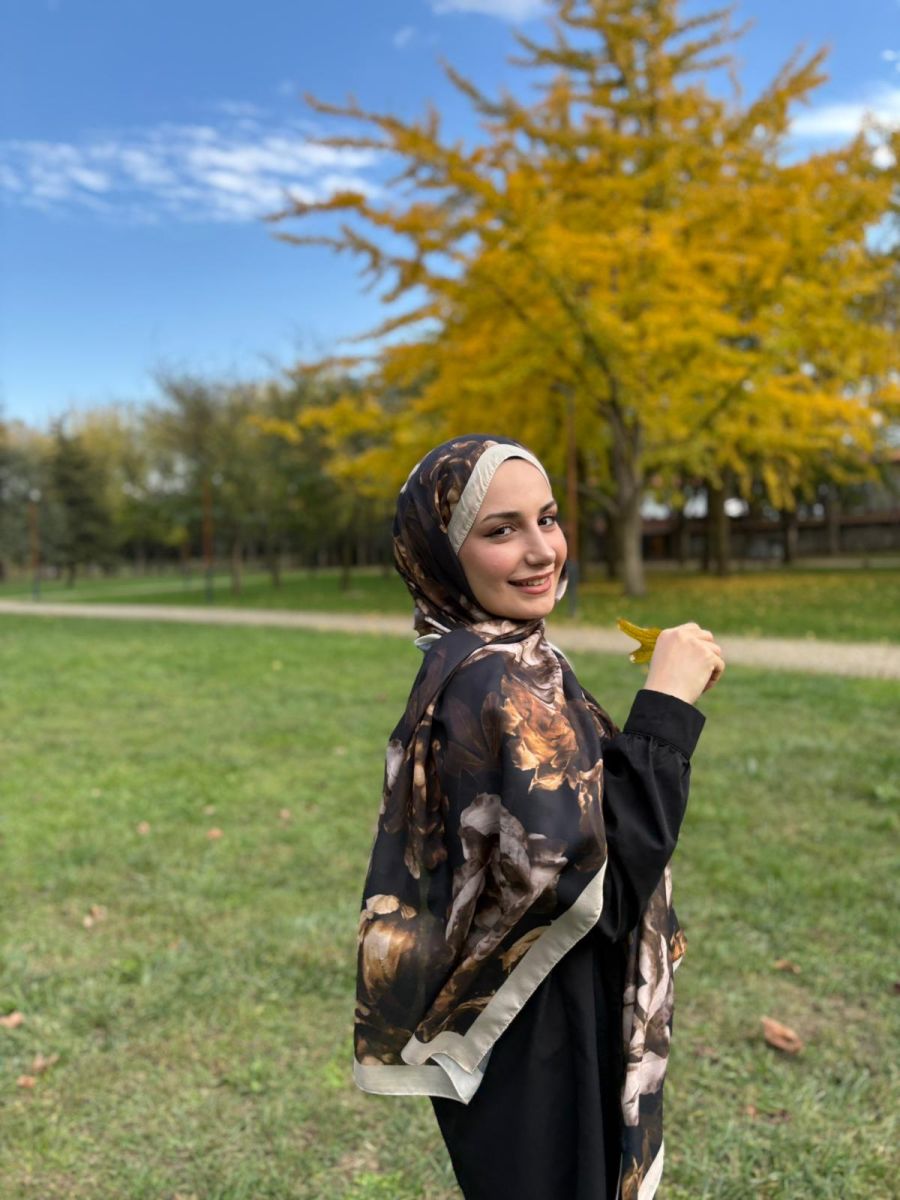 Rossel Şal Kahve Krem