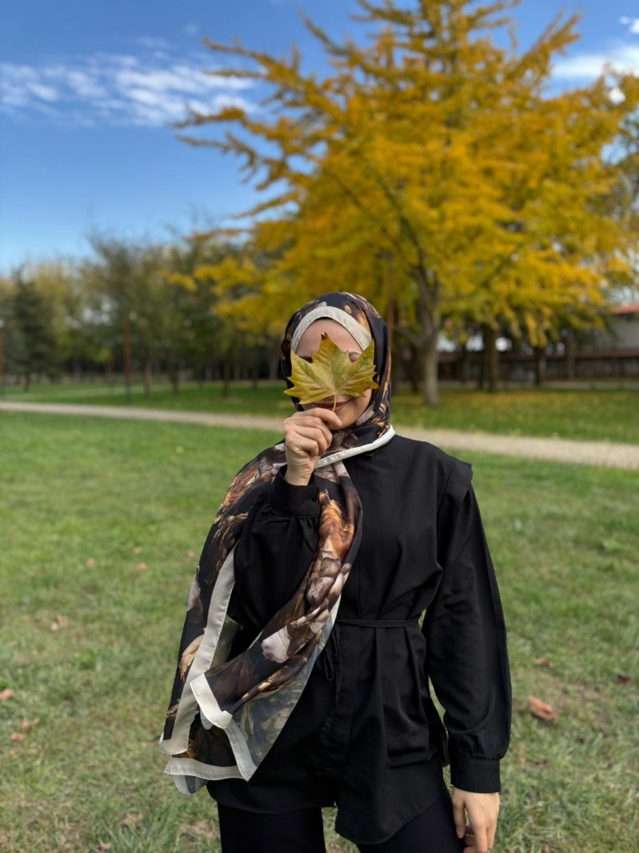 Rossel Şal Kahve Krem